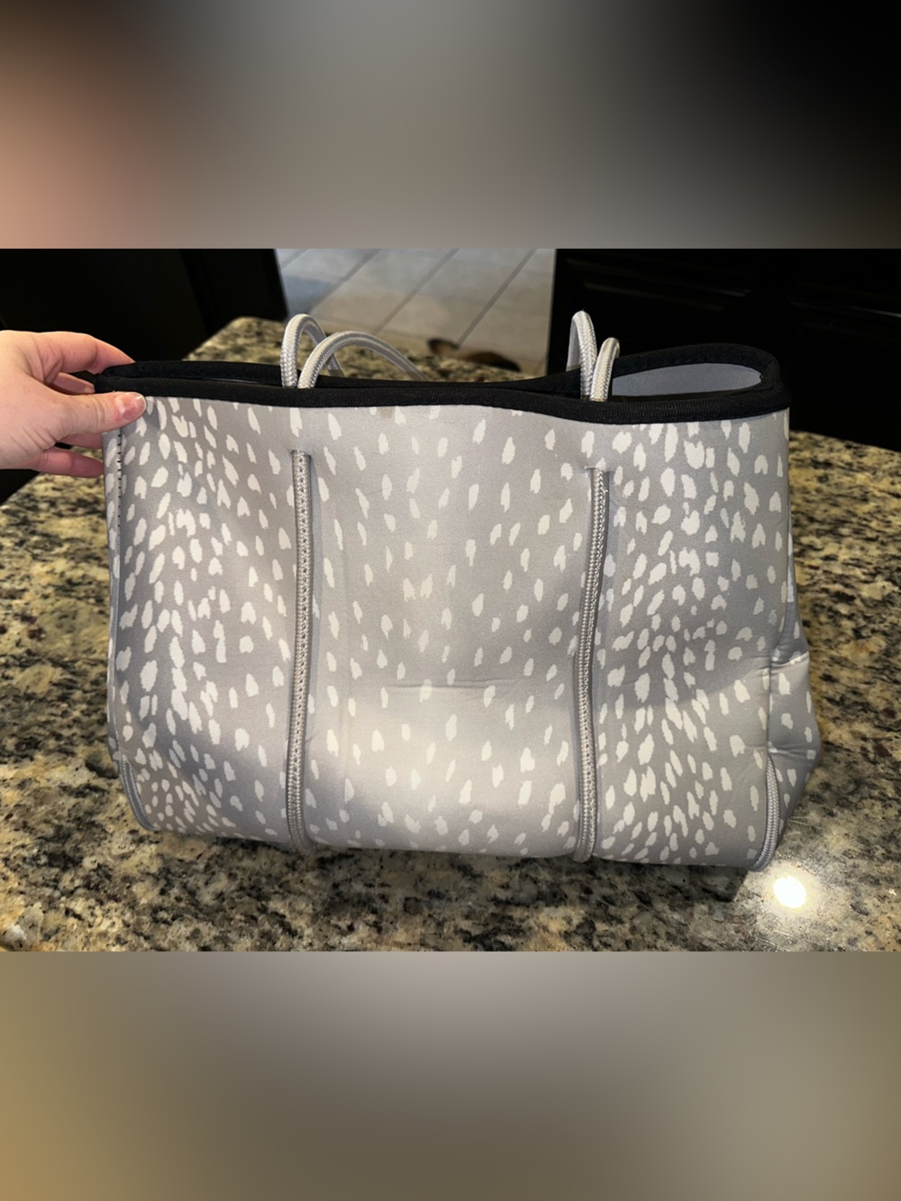 Parker & Hyde Grey Fawn Neoprene Tote Bag